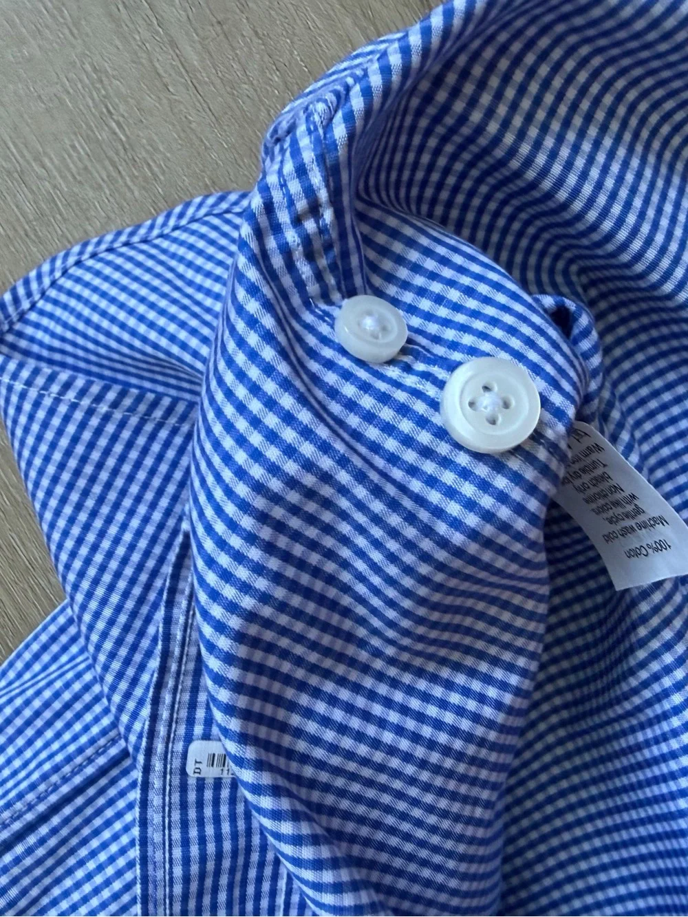 J.Crew Thompson Premium Shirting Button Down Shirt size M Gingham Blue White